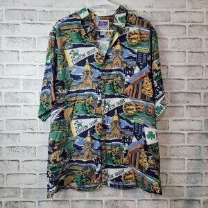 NWT Notre Dame Fighting Irish Reyn Spooner Hawaiian Shirt Size Large